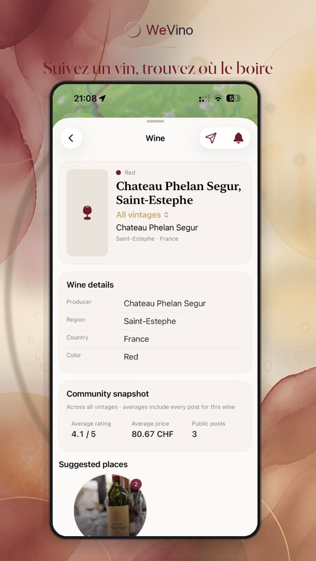 Suivre un vin pour savoir où le boire